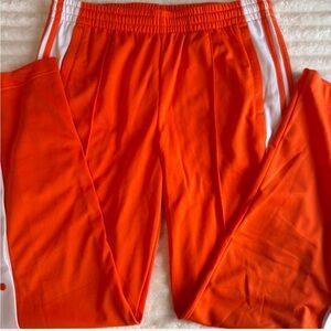 Orange Adidas Track Pants